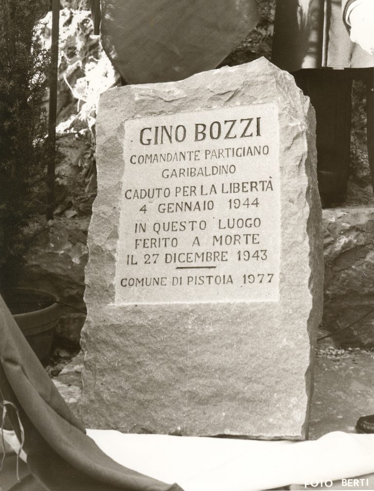 Inaugurazione del cippo a Gino Bozzi, Archivio storico ISRPT